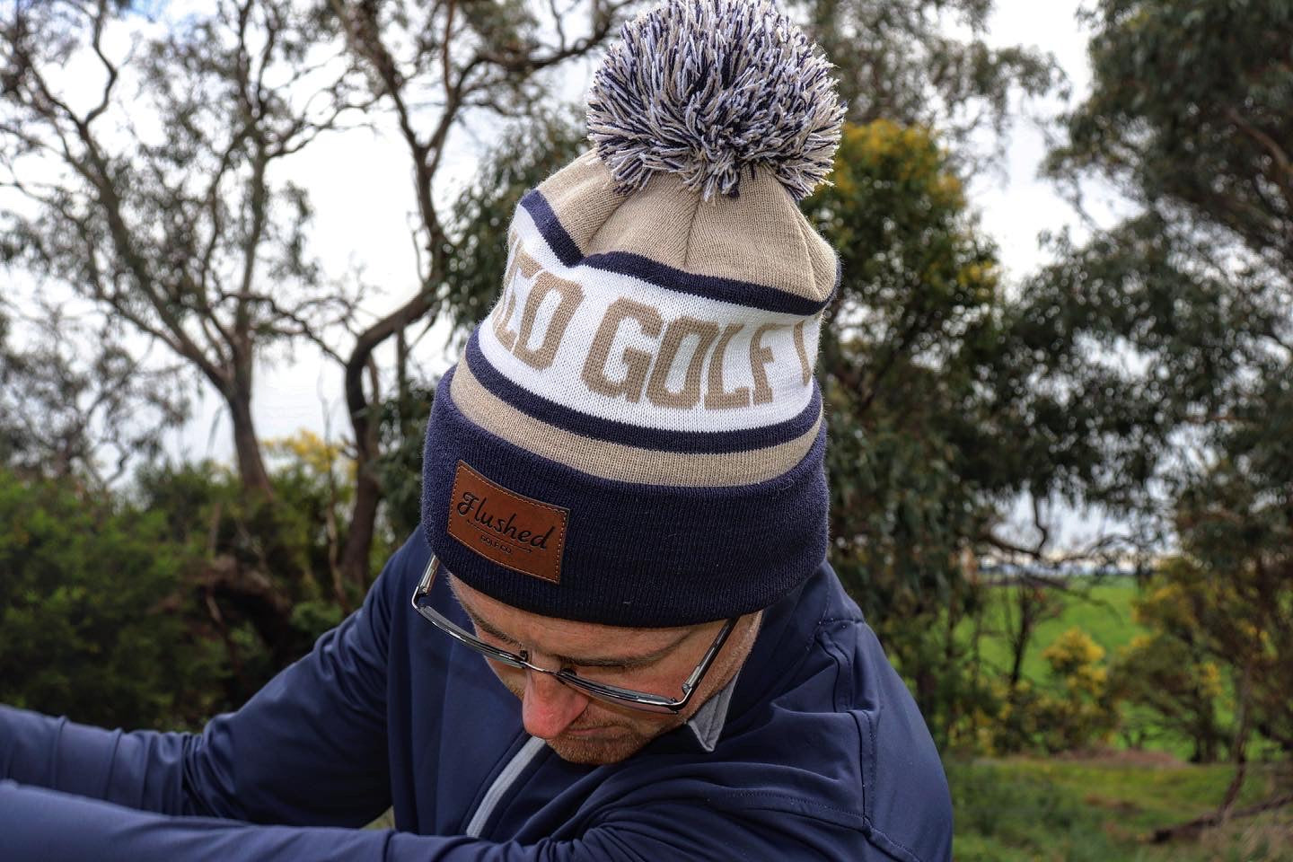 Beanie Navy/Sand