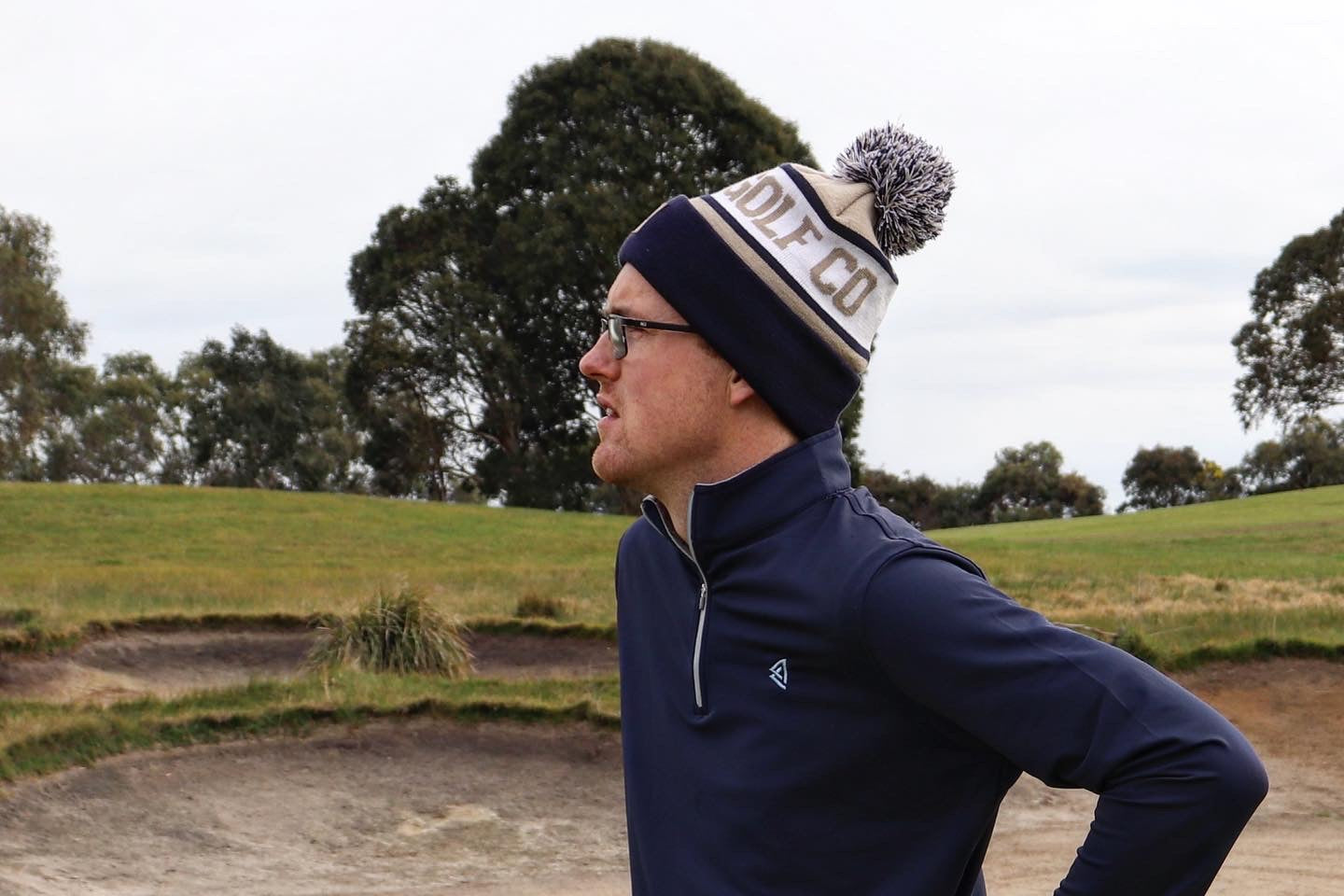 Beanie Navy/Sand