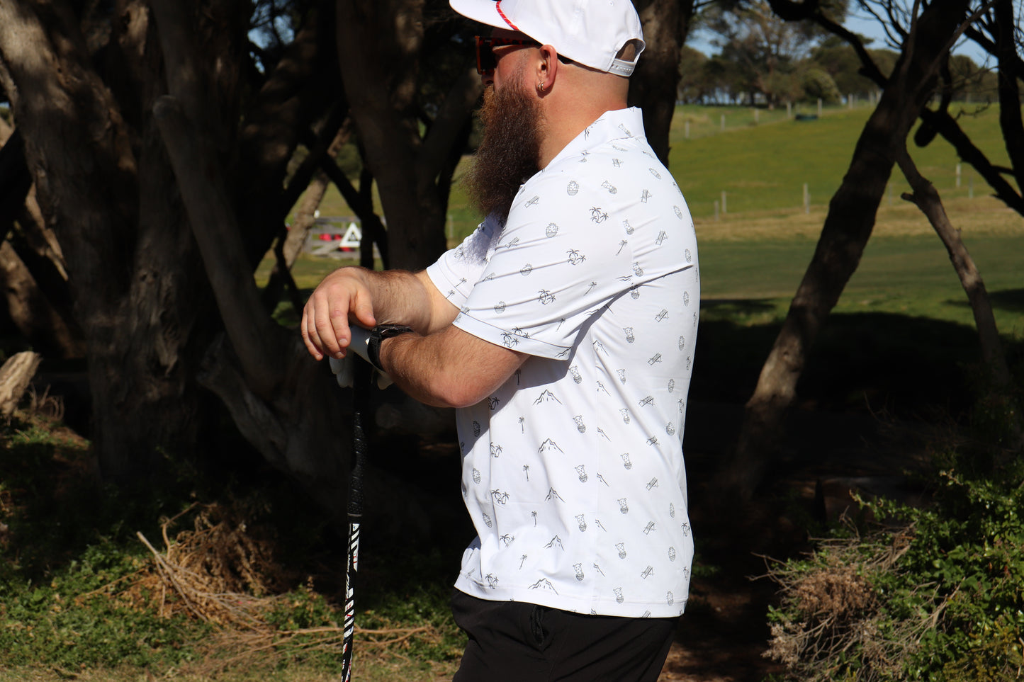 White "Desert" Theme Polo