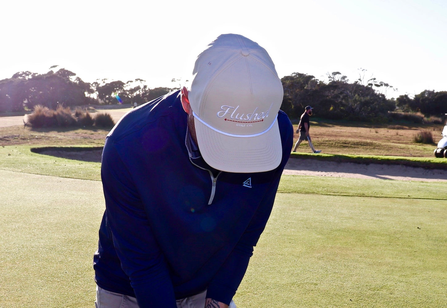 Cream Logo Rope Hat (White Rope)